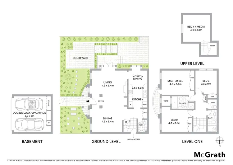 Floorplan of Homely townhouse listing, 2/20 Thrupp Street, Neutral Bay NSW 2089