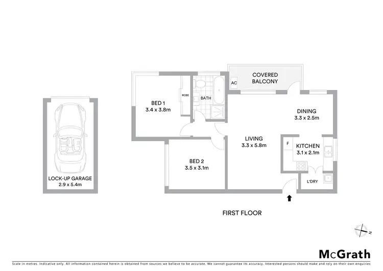 Floorplan of Homely apartment listing, 7/70 Bay Road, Waverton NSW 2060
