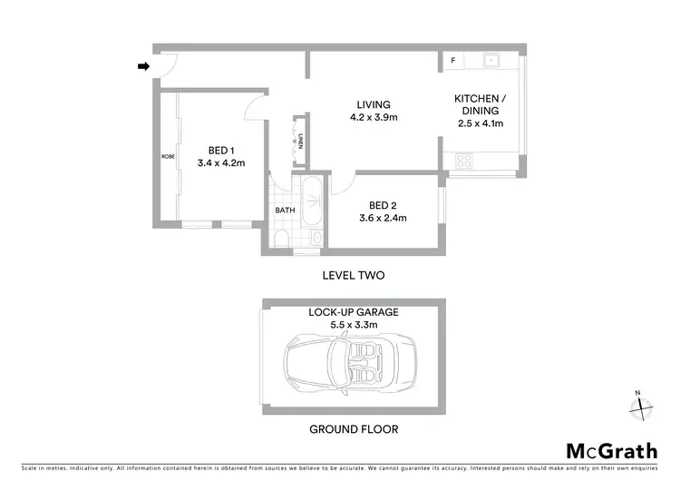 Floorplan of Homely unit listing, 17/251 Carrington Road, Coogee NSW 2034