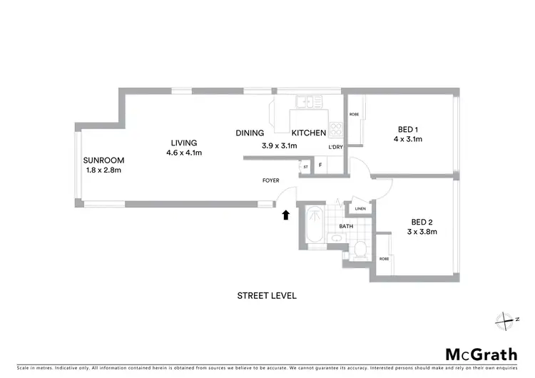 Floorplan of Homely apartment listing, 6/19 Harriette Street, Neutral Bay NSW 2089
