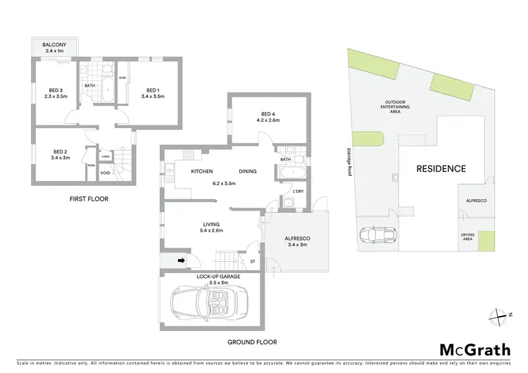 Floorplan of Homely semi-detached listing, 1B Eldridge Road, Bankstown NSW 2200
