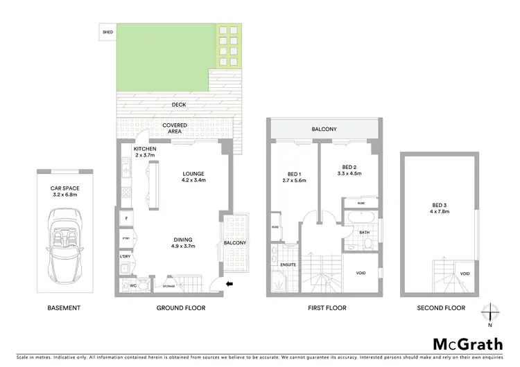 Floorplan of Homely townhouse listing, 1/66 Belmore Street, North Parramatta NSW 2151