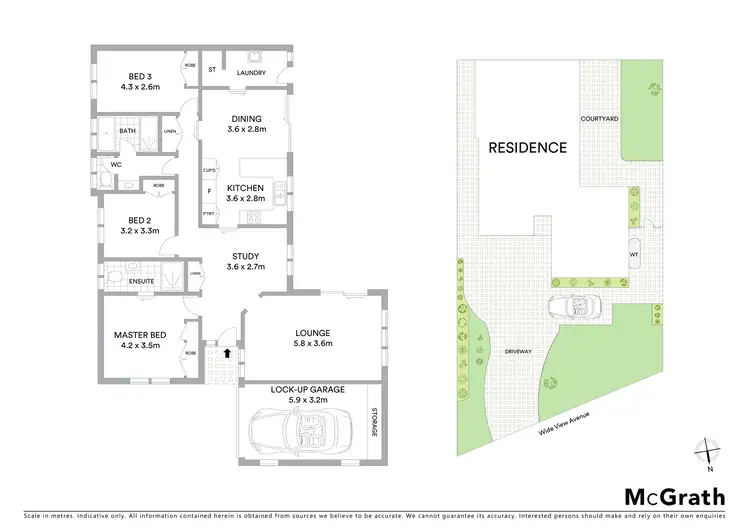 Floorplan of Homely semi-detached listing, 22 Wide View Avenue, Lawson NSW 2783