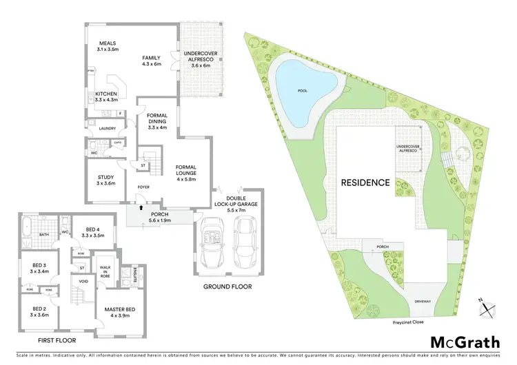Floorplan of Homely house listing, 17 Freycinet Close, Dural NSW 2158