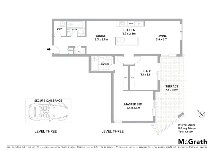 Floorplan of Homely apartment listing, 3122/90 Belmore Street, Ryde NSW 2112