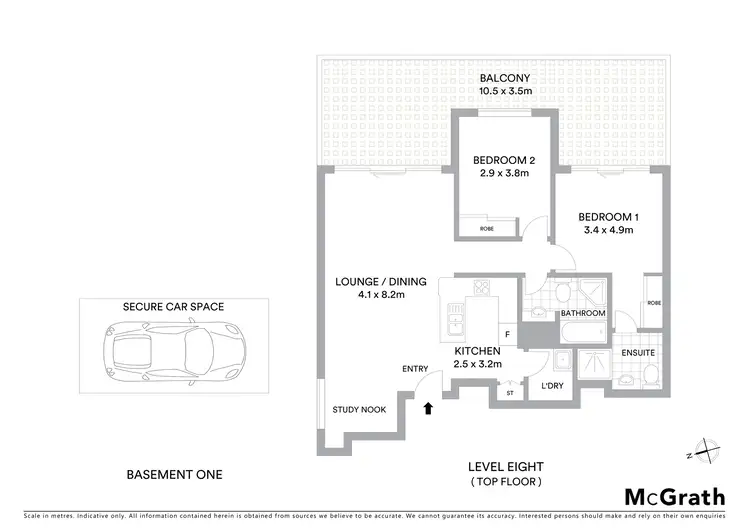 Floorplan of Homely apartment listing, 101/15 Orara Street, Waitara NSW 2077