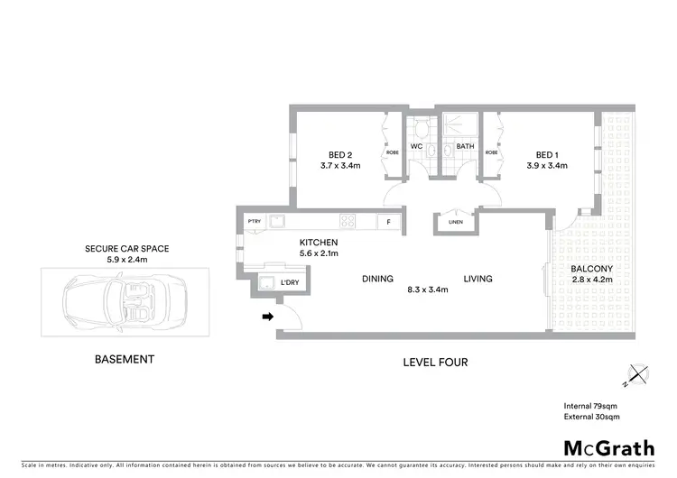 Floorplan of Homely apartment listing, 415/6 Pine Tree Lane, Terrigal NSW 2260