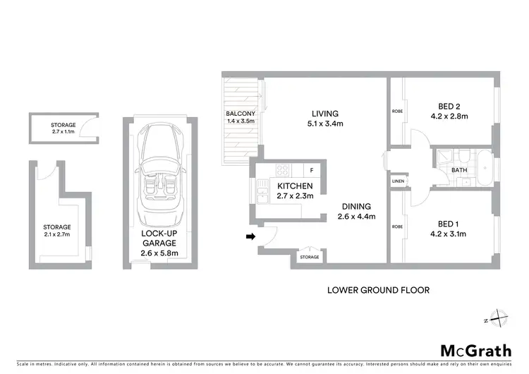 Floorplan of Homely apartment listing, 4/400 Mowbray Road, Lane Cove NSW 2066
