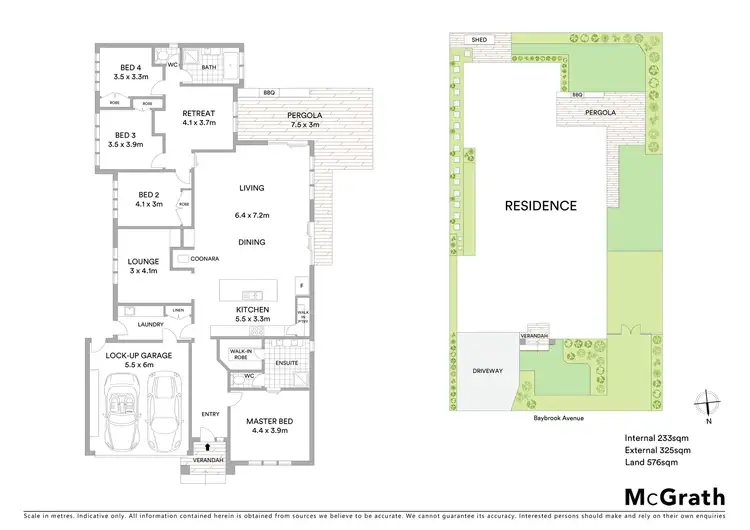 Floorplan of Homely house listing, 15 Baybrook Avenue, Curlewis VIC 3222