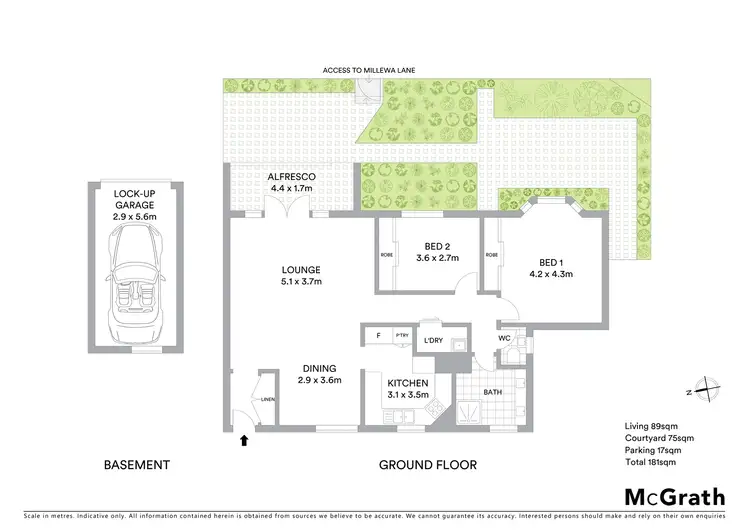 Floorplan of Homely apartment listing, 1/25 Millewa Avenue, Wahroonga NSW 2076