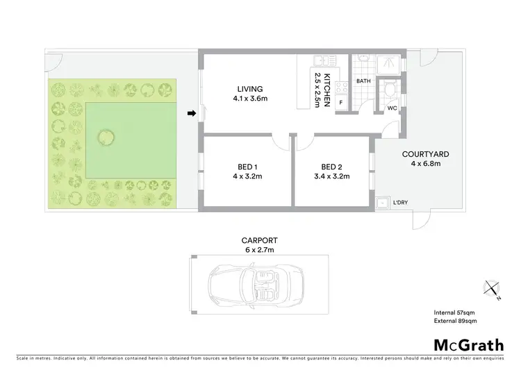 Floorplan of Homely unit listing, 2/94 Eyre Street, North Ward QLD 4810