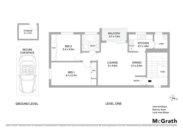 Floorplan of Homely unit listing, 5/53 Atkinson Street, Queanbeyan East NSW 2620