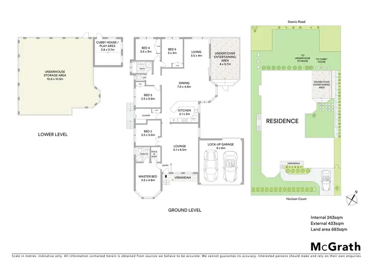 Floorplan of Homely house listing, 4 Horizon Court, Highton VIC 3216