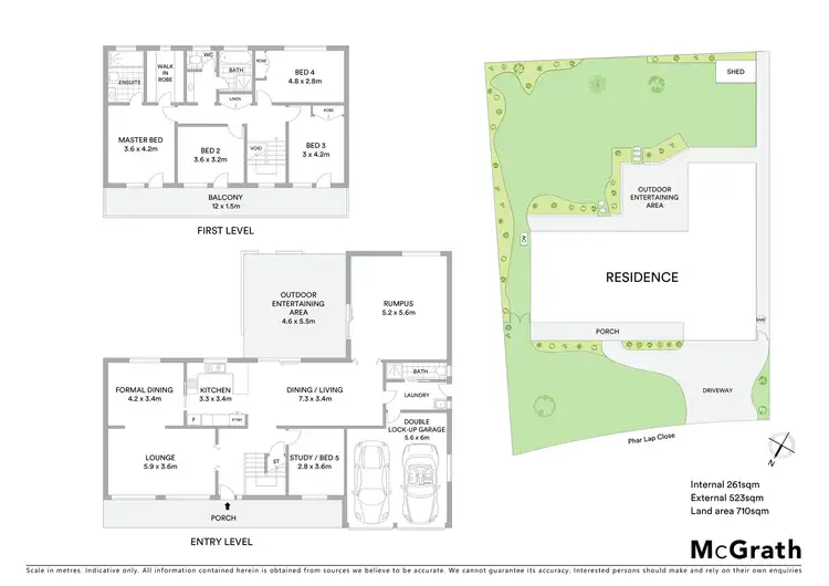 Floorplan of Homely house listing, 15 Phar Lap Close, Casula NSW 2170