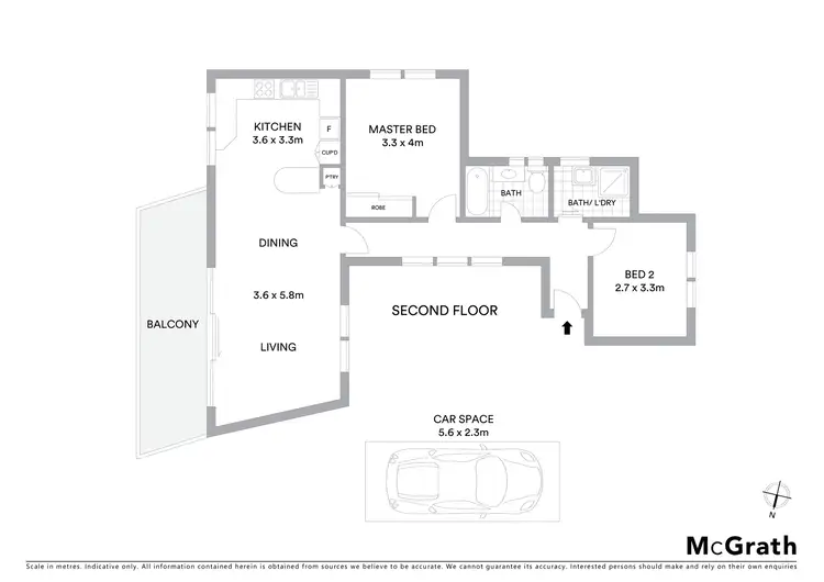 Floorplan of Homely apartment listing, 4/75 Ewos Parade, Cronulla NSW 2230