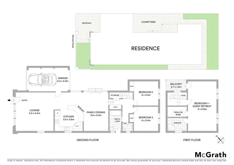 Floorplan of Homely house listing, 1 Mitchell Street, Merewether NSW 2291