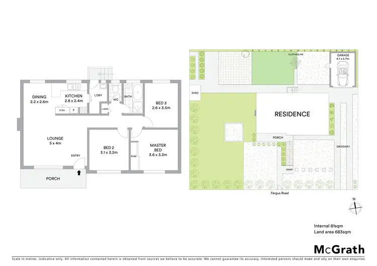 Floorplan of Homely house listing, 57 Fergus Road, Queanbeyan NSW 2620