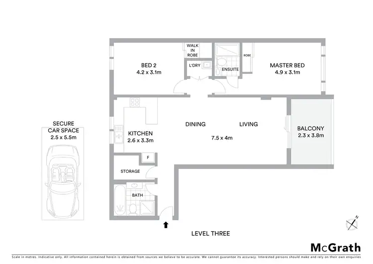 Floorplan of Homely unit listing, 29/3 Warby Street, Campbelltown NSW 2560