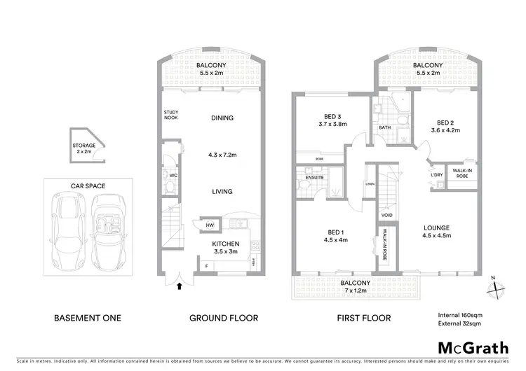 Floorplan of Homely apartment listing, 44/195-197 Lygon Street, Brunswick East VIC 3057