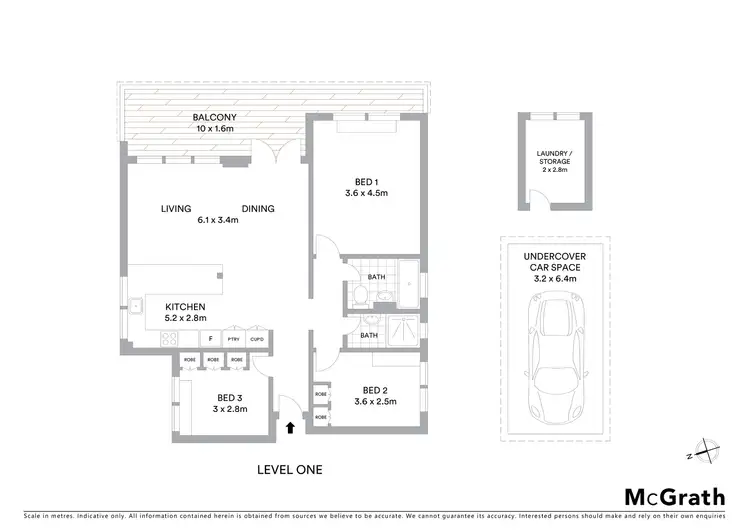 Floorplan of Homely apartment listing, 1/61 Old Barrenjoey Road, Avalon Beach NSW 2107