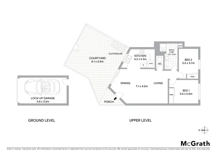 Floorplan of Homely unit listing, 2/56 Stanley Terrace, Taringa QLD 4068
