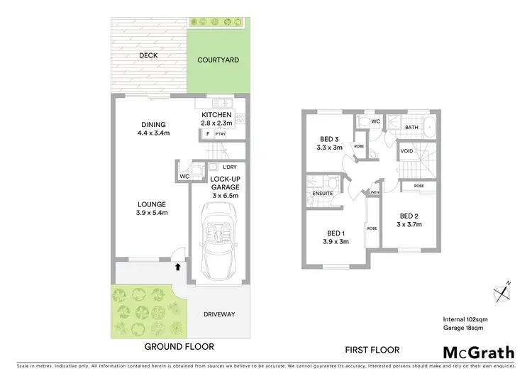 Floorplan of Homely townhouse listing, 21/41 Carinya Street, Queanbeyan NSW 2620
