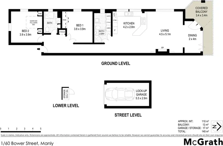 Floorplan of Homely apartment listing, 1/60 Bower Street, Manly NSW 2095
