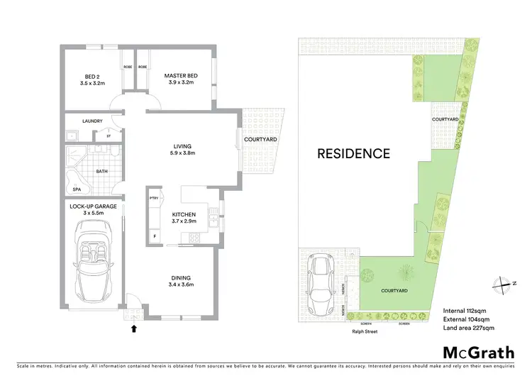 Floorplan of Homely villa listing, 4/3 Ralph Street, Jesmond NSW 2299
