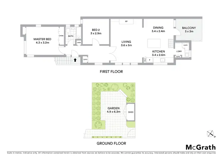 Floorplan of Homely apartment listing, 2/36 Robe Street, St Kilda VIC 3182