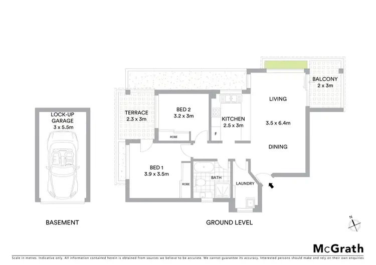 Floorplan of Homely apartment listing, 3/56 Seaview Street, Cronulla NSW 2230