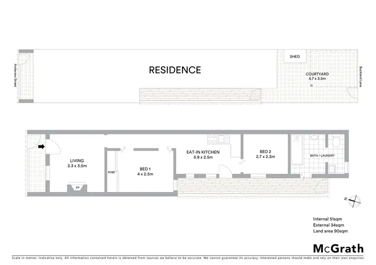 Floorplan of Homely house listing, 14 Anderson Street, Alexandria NSW 2015