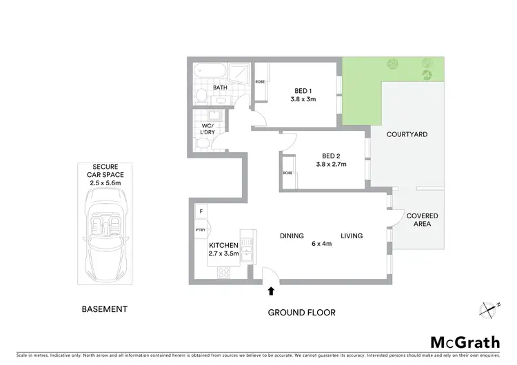 Floorplan of Homely apartment listing, 21/500 President Avenue, Sutherland NSW 2232