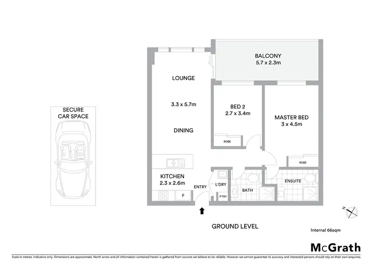 Floorplan of Homely apartment listing, 95/41 Philip Hodgins Street, Wright ACT 2611