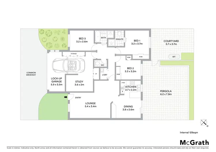 Floorplan of Homely townhouse listing, 15/28 Florence Taylor Street, Greenway ACT 2900