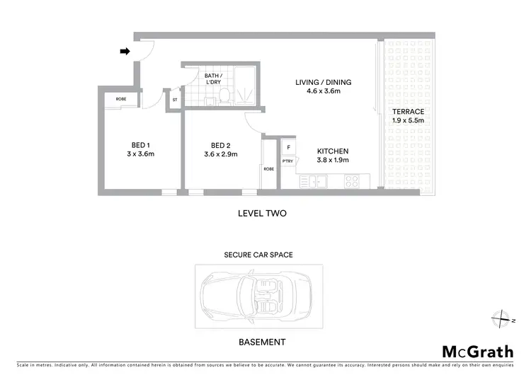 Floorplan of Homely apartment listing, 210/126 Chapel Street, St Kilda VIC 3182