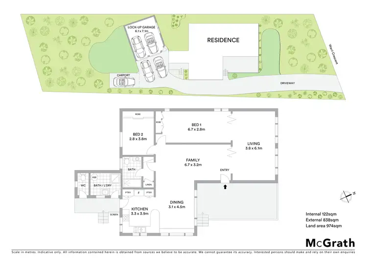 Floorplan of Homely house listing, 16 Warri Crescent, Macmasters Beach NSW 2251