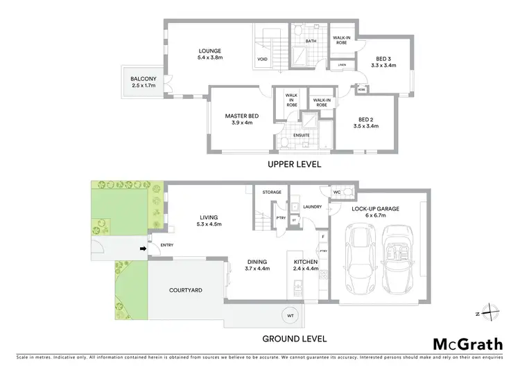 Floorplan of Homely townhouse listing, 1/24 St David Street, Rippleside VIC 3215