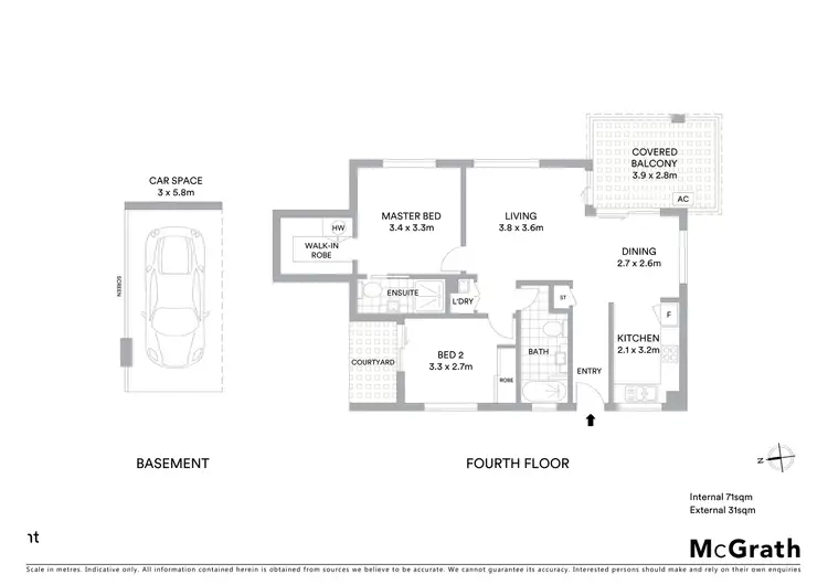 Floorplan of Homely apartment listing, Level 4, 14/38 King Street, Kings Beach QLD 4551