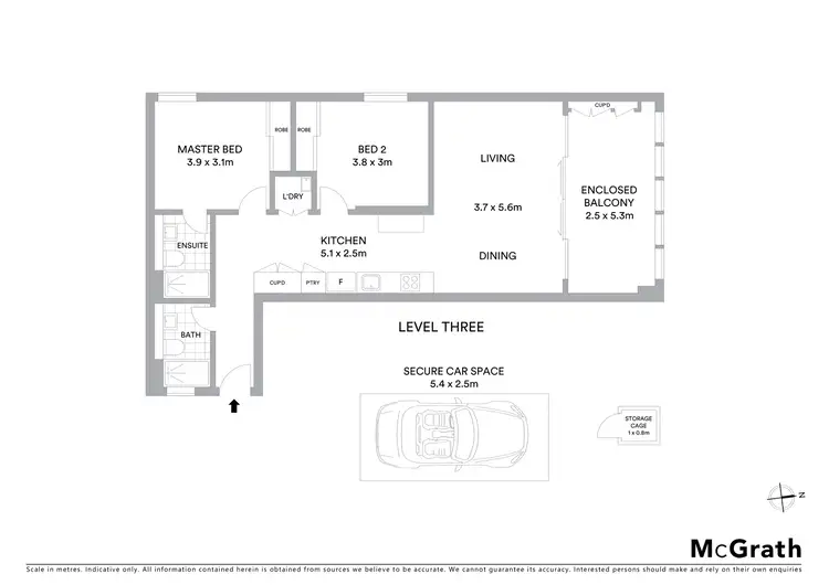 Floorplan of Homely apartment listing, 310/23 Pacific Parade, Dee Why NSW 2099