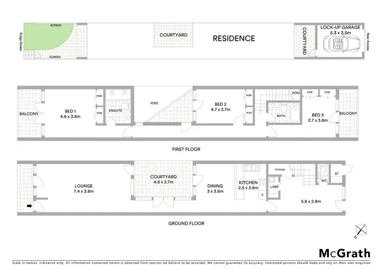 Floorplan of Homely townhouse listing, 2/47 Ridge Street, Merewether NSW 2291