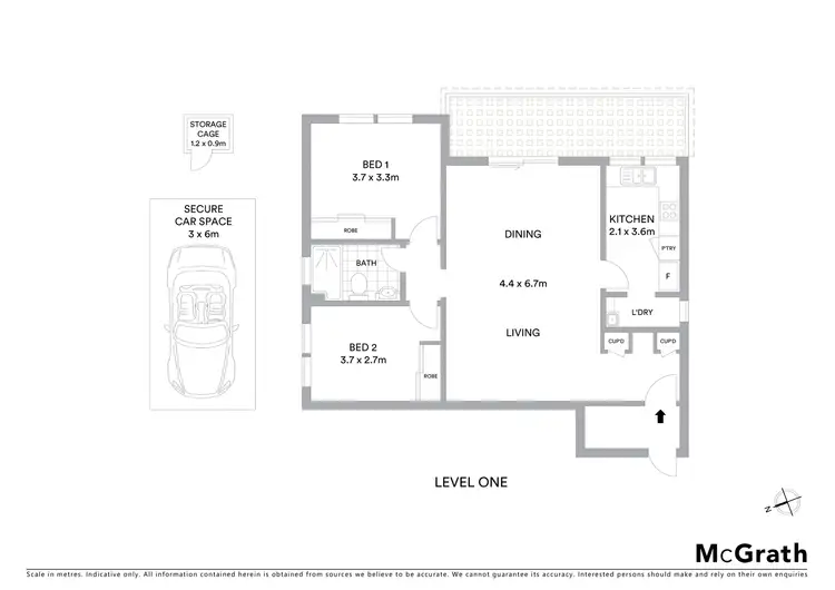 Floorplan of Homely apartment listing, 1/2 Edensor Street, Epping NSW 2121