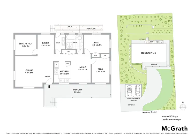 Floorplan of Homely house listing, 24 Nemarang Crescent, Waramanga ACT 2611