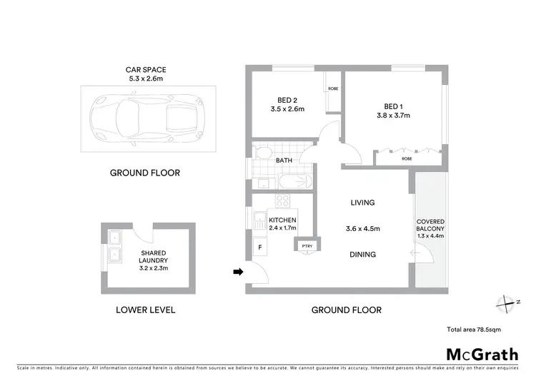 Floorplan of Homely apartment listing, 2/35 McDonald Street, Freshwater NSW 2096