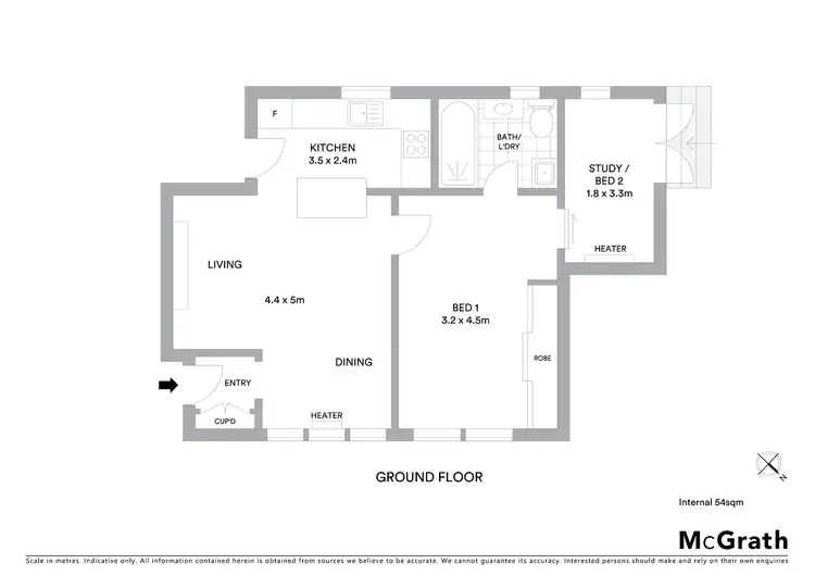 Floorplan of Homely apartment listing, 2/33 Eildon Road, St Kilda VIC 3182