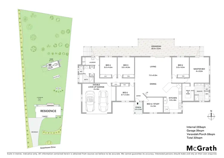 Floorplan of Homely rural property listing, 6 Greenhaven Drive, Palmview QLD 4553