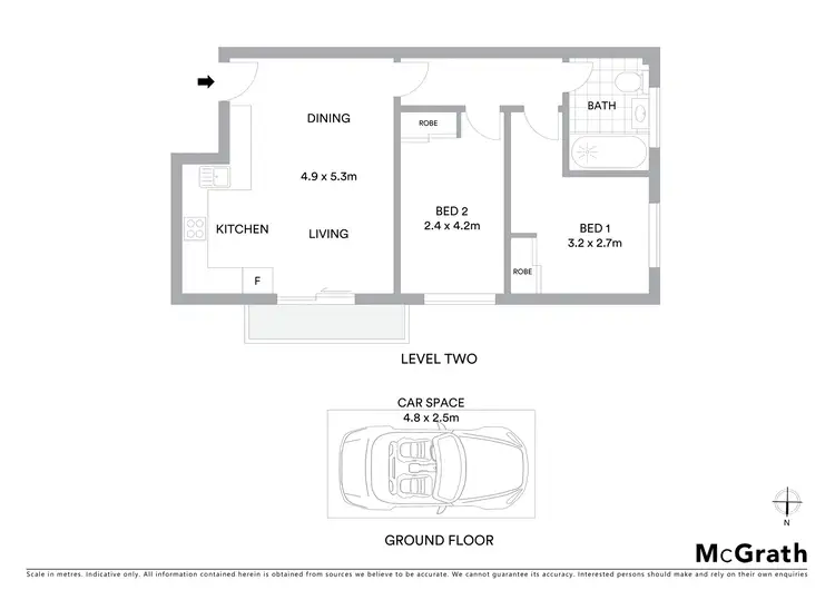 Floorplan of Homely unit listing, 6/9 Rowe Street, Freshwater NSW 2096