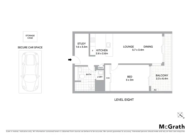 Floorplan of Homely apartment listing, B809/6 Nancarrow Avenue, Ryde NSW 2112