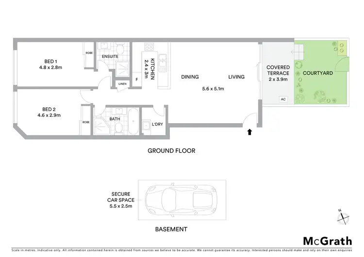 Floorplan of Homely apartment listing, 2/150 Ocean Street, Narrabeen NSW 2101