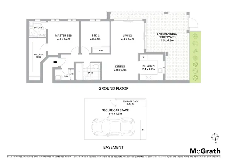 Floorplan of Homely apartment listing, 2/11 Hendy Avenue, Coogee NSW 2034