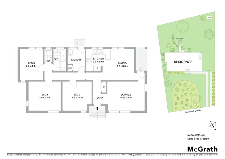 Floorplan of Homely house listing, 74 Brunswick Circuit, Kaleen ACT 2617